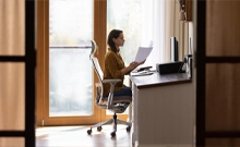 What is the purpose of an ergonomic office chair?